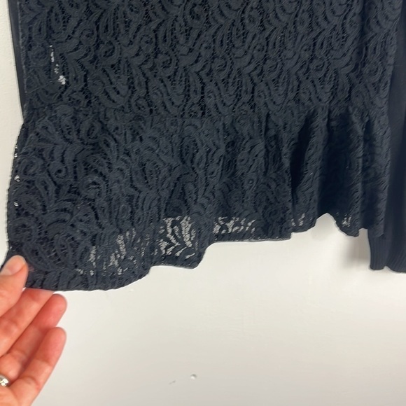Mage Black Lace Crewneck Sweater - Picture 8 of 8